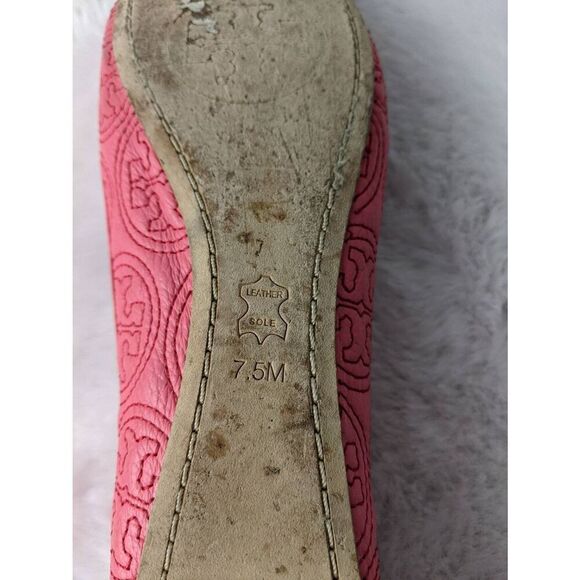Tory Burch Chelsea Pink Stitched‎ Ballet Flats sz 7.5 - Picture 6 of 6